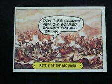 1975 Topps Hysterical History Card # 55 Battle of the Big Horn (EX)