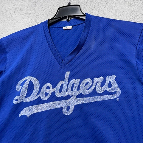 Mike Piazza Jersey Los Angles Dodgers Mens 2XL Blue Short Sleeve Pullover USA Cover