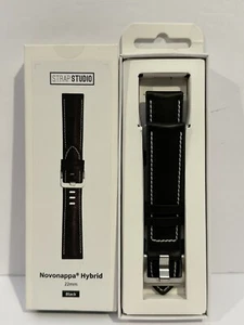 Armband Studio Novonappa Hybrid Leder (22mm) schwarz Uhrenarmband für Samsung Watch - Bild 1 von 3