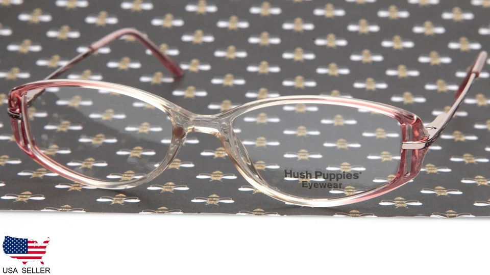 NEW Hush Puppies H175 RO AMBER ROSE /CLEAR EYEGLASSES GLASSES 50-16-130 B31mm - Изображение 1 из 4