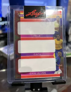 2022 Leaf Pele, Cafu, Dani Alves 1/1 Unsigned Proof Rare Legends Collectible🔥🔥 - Picture 1 of 6