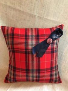 ‘Harries’ Welsh Tartan Cushion Wedding Anniversary Birthday Christmas Gift - Picture 1 of 5