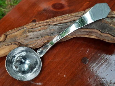 Sterling Silver 925 1000 Arts & Crafts Plain Hammered Ladle, no Mono - Image 1 of 4