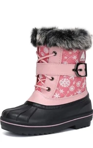 Toddler Girl’s/Boy's Size 4 Snow Winter Boots Kids W/FUR LINING Measures 9.5inch - Bild 1 von 6