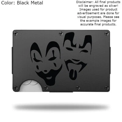 Custom INSANE CLOWN POSSE Laser Engraved Wallet - Pick A Wallet Color - Image 1 of 4