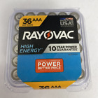 Rayovac 1.5V AAA Alkaline Battery - 36 Pack Expires 12/2032