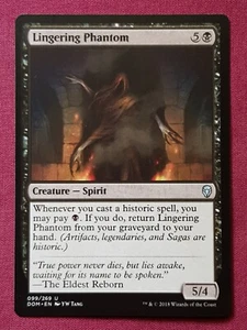 Magic The Gathering DOMINARIA LINGERING PHANTOM black card MTG - Picture 1 of 2