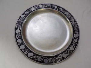Vintage Pewterex Serving Platter Tray 14-1/2" Heavyweight Detail Design USA b23 - Picture 1 of 7