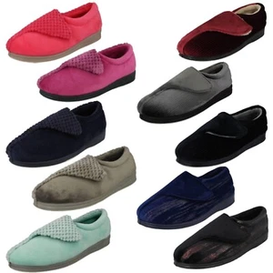 Ladies Padders 2E Fitting Slippers Hug1 - Picture 1 of 91