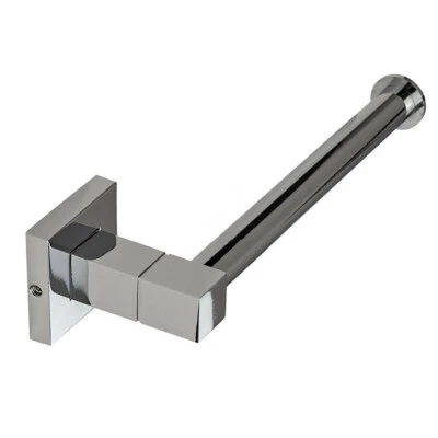 Porta rotolo per carta igienica da muro in acciaio fissaggio con viti o senza - Immagine 1 di 3