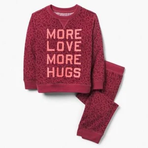 NWT Gymboree More Love More Hugs Pajama Set Girl 3,4,5/6,7/8 Valentine - Picture 1 of 1