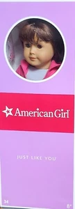 American Girl "Just Like You" #34 Auburn Hair Brown Eyes RETIRED NEW IN BOX - Picture 1 of 7