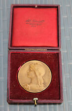  plaque ou médaille république française ville de saint etienne ( o. roty )