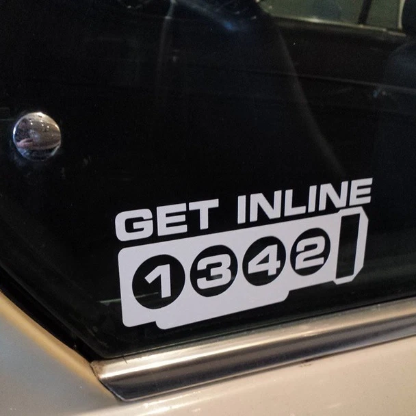 Get Inline 4 Cylinder Decal - Image 1 of 3
