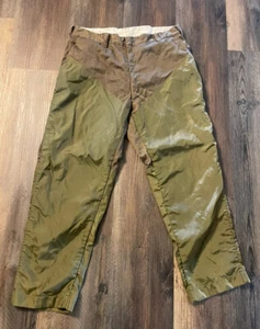 Vintage Duxbak Pants 40x30 Green Briar Brush Guard Hunting Olive green - Picture 1 of 5