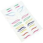4Sets Colorful Women Eyeliner Sticker Eye Makeup Tool Halloween Cosplay Supplies
