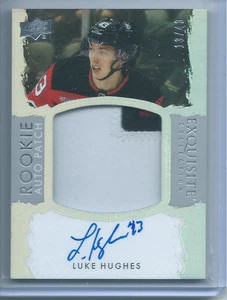 Luke Hughes Exquisite Rookie Auto Patch /43 2023-24 Upper Deck The Cup - Picture 1 of 2