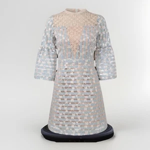 Foxiedox Cordelia Spitzenkleid $ 180 neu mit Etikett Glockenärmel Größe Medium - Bild 1 von 23