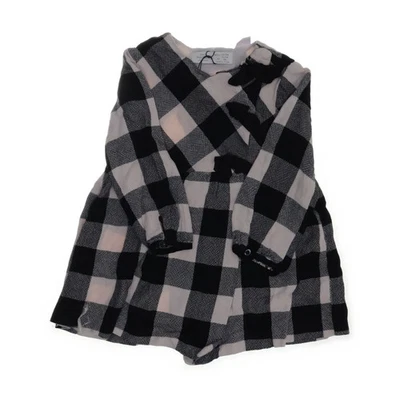 Zara BabyGirl, Kleid, Größe: 92, Schwarz/Weiß, Viskose, Karo, Mädchen #ELj - Bild 1 von 4