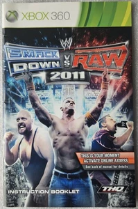 WWE Smackdown Vs Raw 2011 Microsoft Xbox 360 PAL Manual ●Only● Free Fast Post Au - Picture 1 of 6