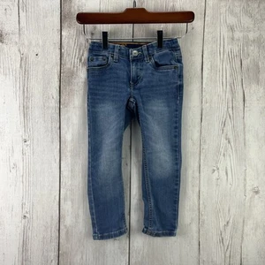 Levi's 4 Reg Denim Adjustable Stretch Button Straight Leg Boy's Jeans Free Ship! - Picture 1 of 14