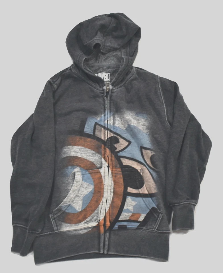 Capitán América Chibi Gráfico Marvel Niños Pequeños Cremallera Completa Sudadera con Capucha Nueva Talla 4 Foto 1 de 1