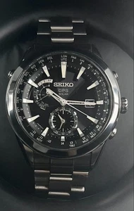 SEIKO SBXA007 7X52-0AA0 ASTRON 7X Series GPS Solar Titanium Men's Watch Used - Picture 1 of 20