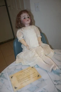 "Antiguo Molde Alemán Simon Halbig 13 1/2 20"" Muñeca Cabeza Bisque Composición Cuerpo" - Imagen 1 de 8