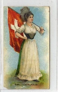 (Gd4886) Lloyd, National Types, Costumes & Flags, Switzerland 1900 - Imagen 1 de 4