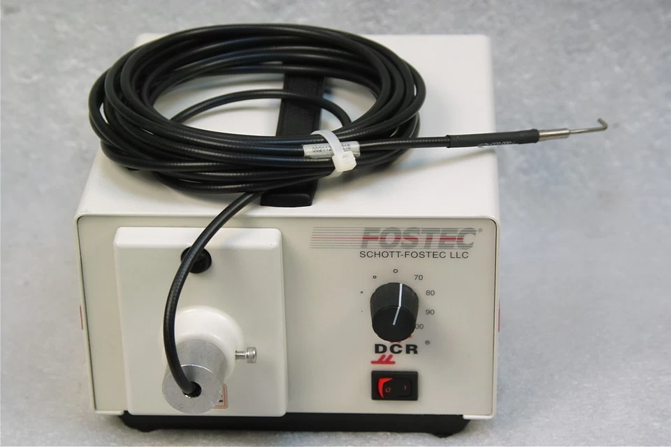 SCHOTT FOSTEC 20750 MICROSCOPE LIGHT SOURCE 115-230V GSI LUMONICS WORKING FREE - Image 1 of 1