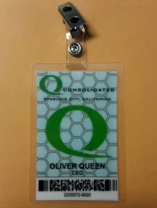 Arrow ID Badge - Consolidated Oliver Queen CEO cosplay prop costume - Picture 1 of 1