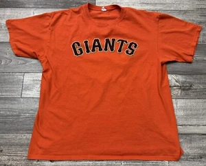 Y2K San Francisco Giants Matt Cain Shirt Men’s Size XL #18 Orange Vaska Anvil - Picture 1 of 6