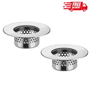 Much Hotter Bathroom Sink Strainer (2 Pack), Bathtub Drain Cover Lavatory Sin... - Picture 1 of 7
