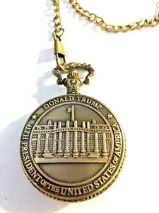 Orologio taschino cipolla Donald Trump presidente usa stati uniti portachiavi - Imagen 1 de 8