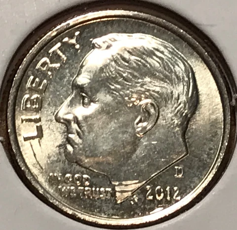 2012 D Roosevelt Dime Cover