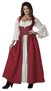 Medieval Overdress Renaissance Adult Costume (Red) - Picture 1 of 2