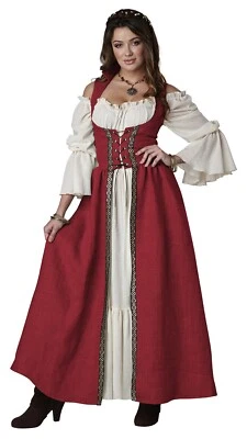 Medieval Overdress Renaissance Adult Costume (Red) - Image 1 of 2