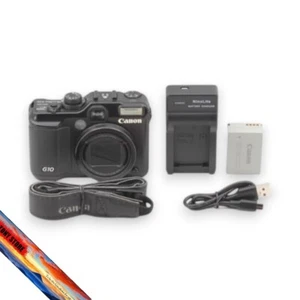 Canon Powershot G10 14.7MP Compact Digital Camera Black Power-shot Tested Japan - Picture 1 of 4
