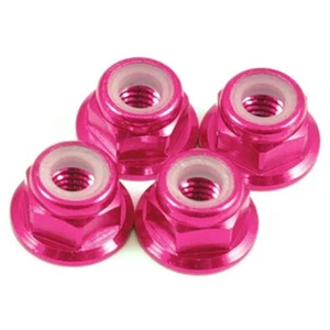 FTX Nylon Wheel Nuts M4 (Set Of 4) Pink - Carnage Bugsta Vantage Outlaw Torro - Picture 1 of 2