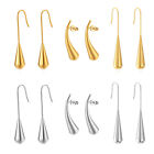 Lange goldene Ohrringe hängende Tropfenohrringe für Frauen Mode einfache Tränenform