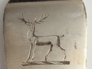 Hirsch Hirsch Gabeln 8 Stück Englisch Silber Teller - Bild 1 von 11