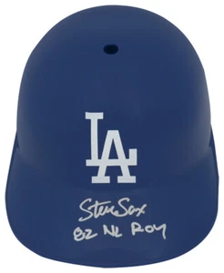 Steve Sax Signed Dodgers Souvenir Replica Batting Helmet w/82 NL ROY - (SS COA) - Picture 1 of 1