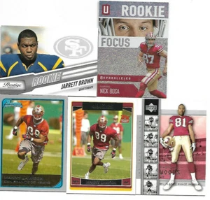 5 49ers RC Nick Bosa Jarrett Brown 2 Manny Lawson Rashawn Woods BV a $25 - Imagen 1 de 2