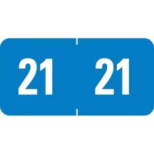 2021 Smead ETS Color-Coded Year Label Label Sheet Light Blue, 250 per Pk 0.5”x1" - Picture 1 of 1