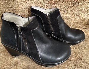 JBU JAMBU Pilot Encore Ankle Boots Womens Size 6.5 M Black Vegan Leather Zippers - Picture 1 of 10