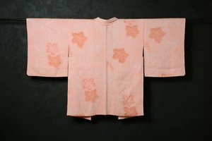 Vintage Japanese Kimono Silk Antique HAORI Jacket Robe Dress SHIBORI/KIF14/490 - Picture 1 of 7