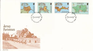 Fortresses GB Jersey FDC 1980 (103955) - Picture 1 of 1
