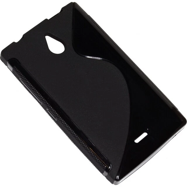 Ssyl Custodia Silicone S-line Cover Tpu Gel Back Case Nokia X2 Dual Sim Nera New - Immagine 1 di 3