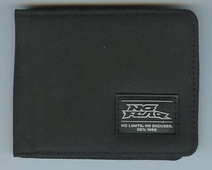 No Fear Black Men's Canvas Bi-Fold Wallet - Picture 1 of 3