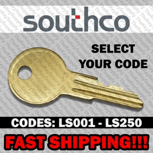 Southco Boat Replacement Key Cut to Code LS001 - LS250 - Picture 1 of 1